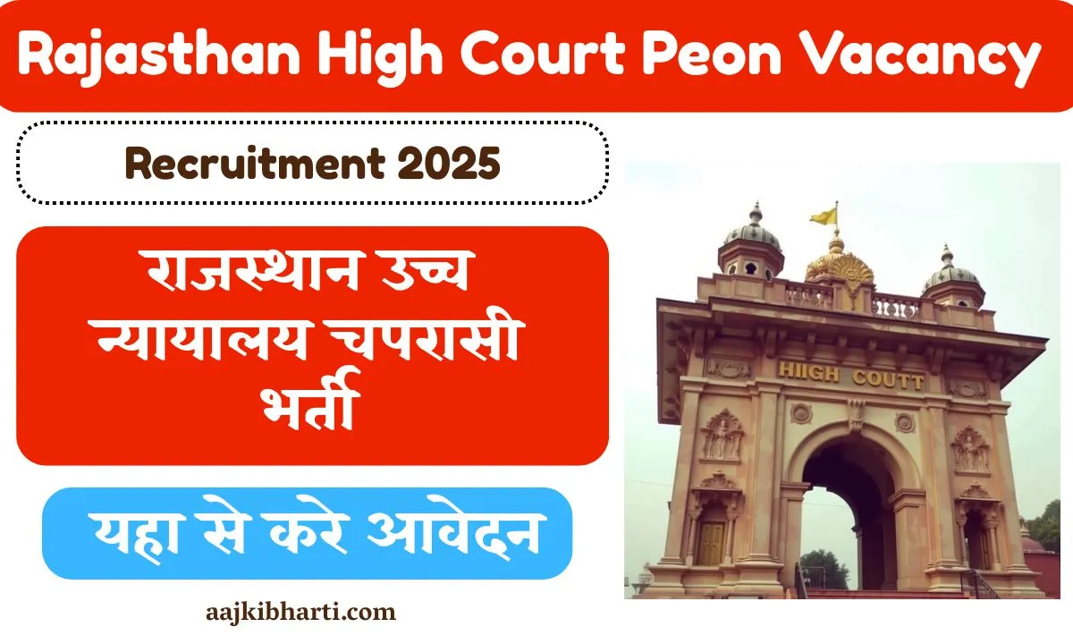 Rajasthan High Court Peon Vacancy 2025