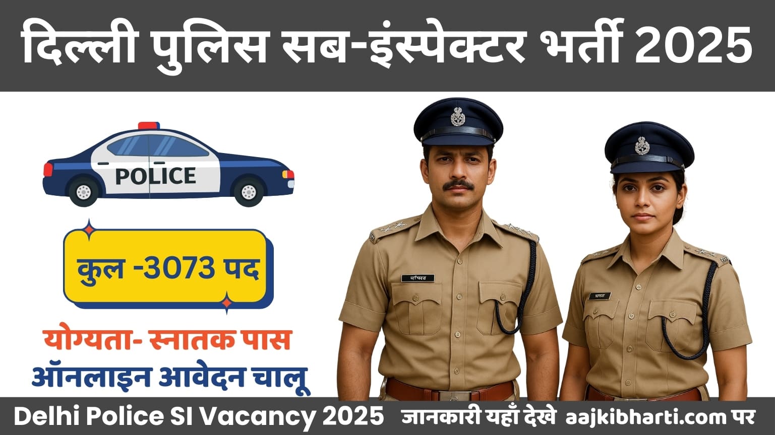 Delhi Police SI Vacancy 2025