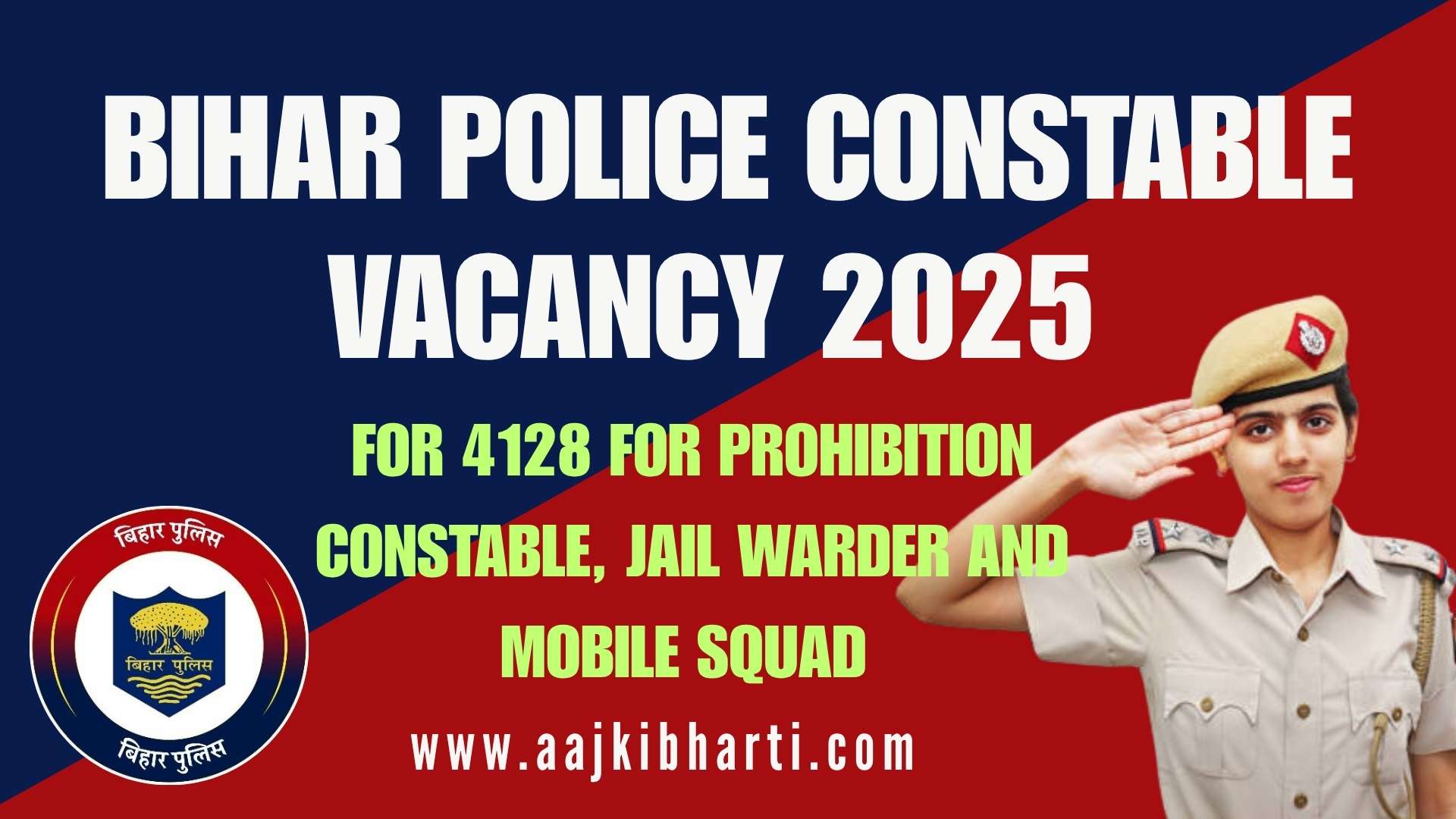 Bihar Police Constable Vacancy 2025 Notification Out For 4128 For Prohibition Constable, Jail Warder and Mobile Squad